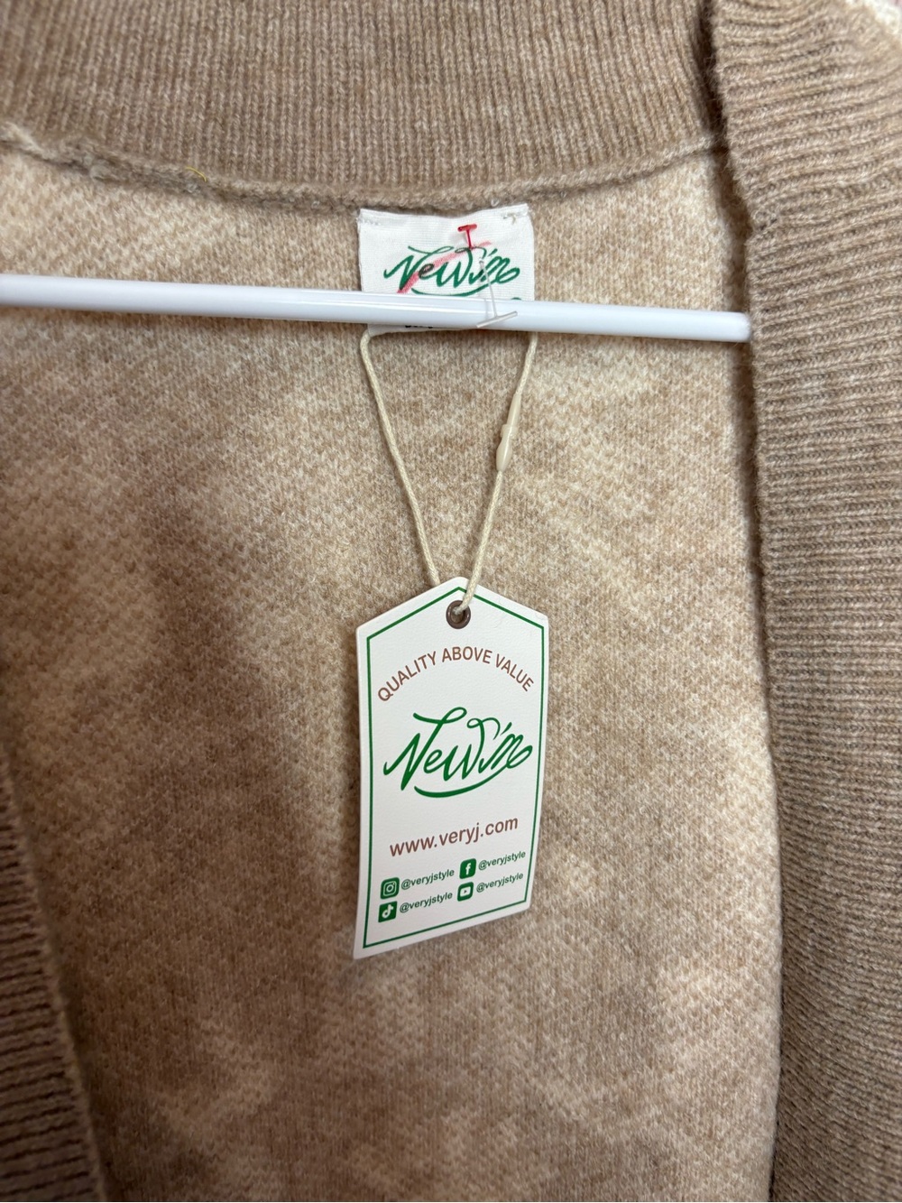 NWT New In Open-Front western Cardigan Sweater - Picture 2 of 4